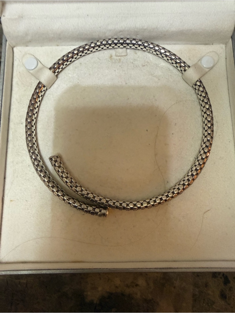 John Hardy Silver Tubogas Coil Necklace
